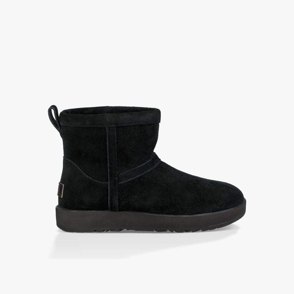 Bottes Imperméables UGG Classic Mini Femme Noir Soldes 262UXKBW